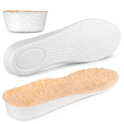 Podwyższające wkładki do butów zimowe ciepłe wyściółki na zimę